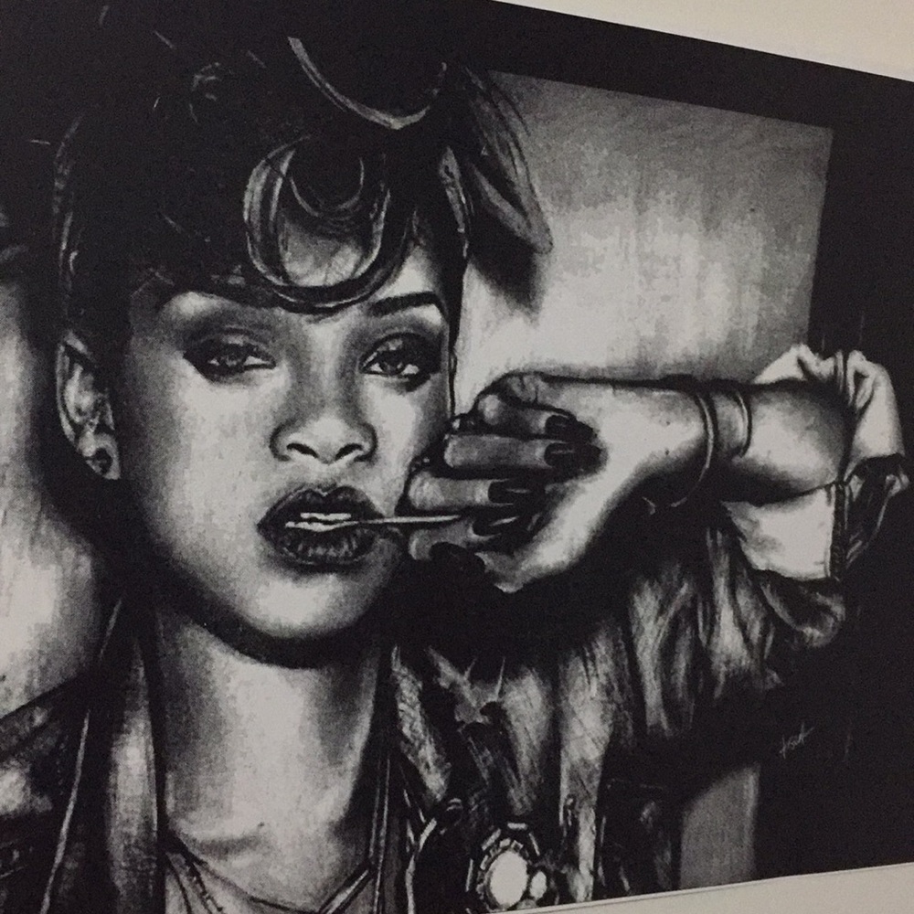 A real printable artwork with artist signature